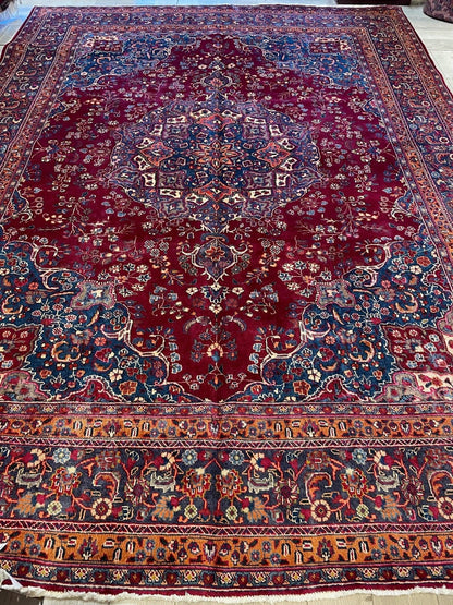 Elegant Hand Knotted Khorasan Area Rug 9’8” x 12’10” - Nuvé