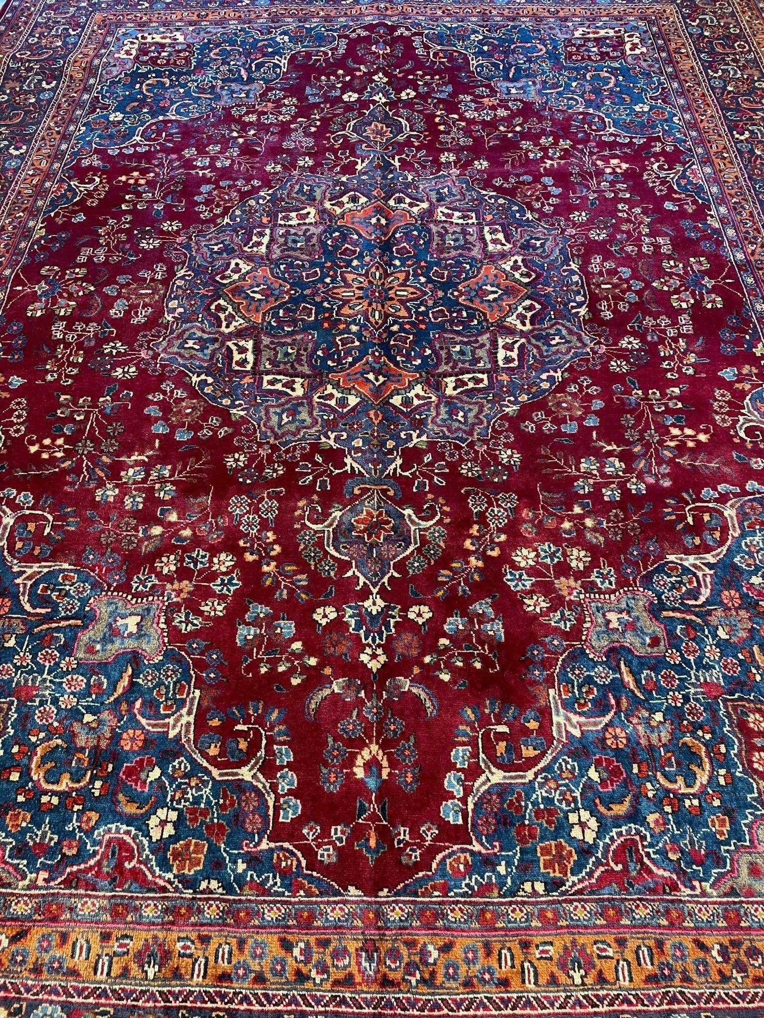Elegant Hand Knotted Khorasan Area Rug 9’8” x 12’10” - Nuvé