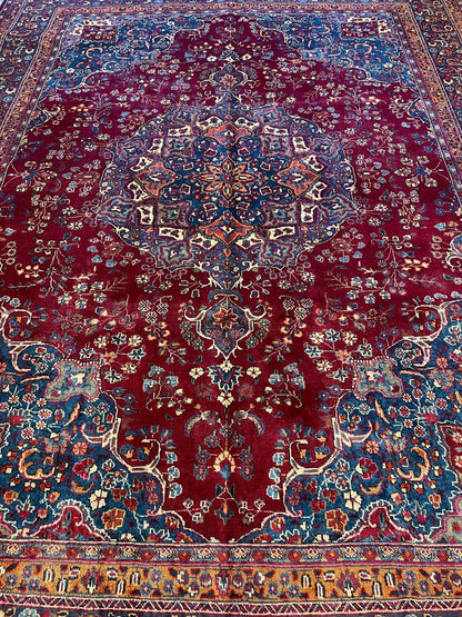 Elegant Hand Knotted Khorasan Area Rug 9’8” x 12’10” - Nuvé