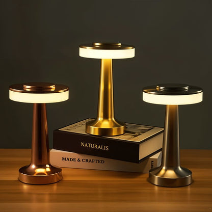 Ellen rechargeable table lamp by Residence Supply with a modern design, white shade, and sleek base, ideal for bedside or desk use.
