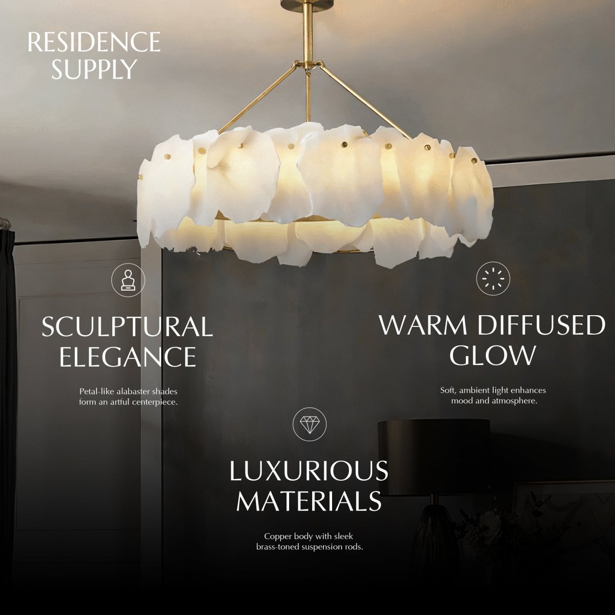 Elora Alabaster Chandelier