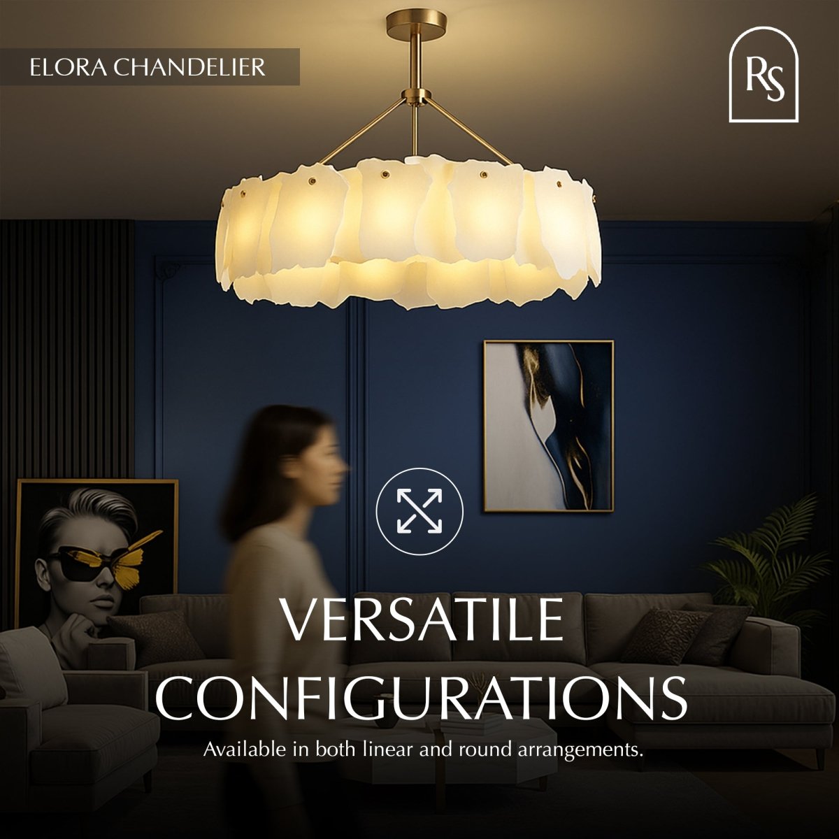 Elora Alabaster Chandelier