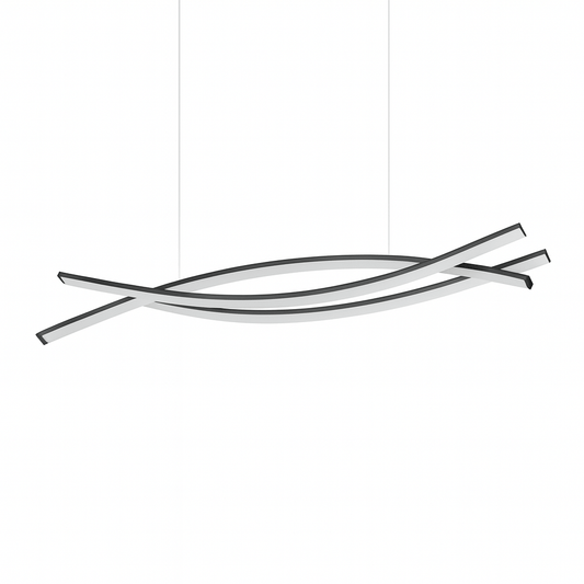 Eraj Chandelier by Residence Supply featuring a modern design with multiple hanging light fixtures and a sleek metal frame.