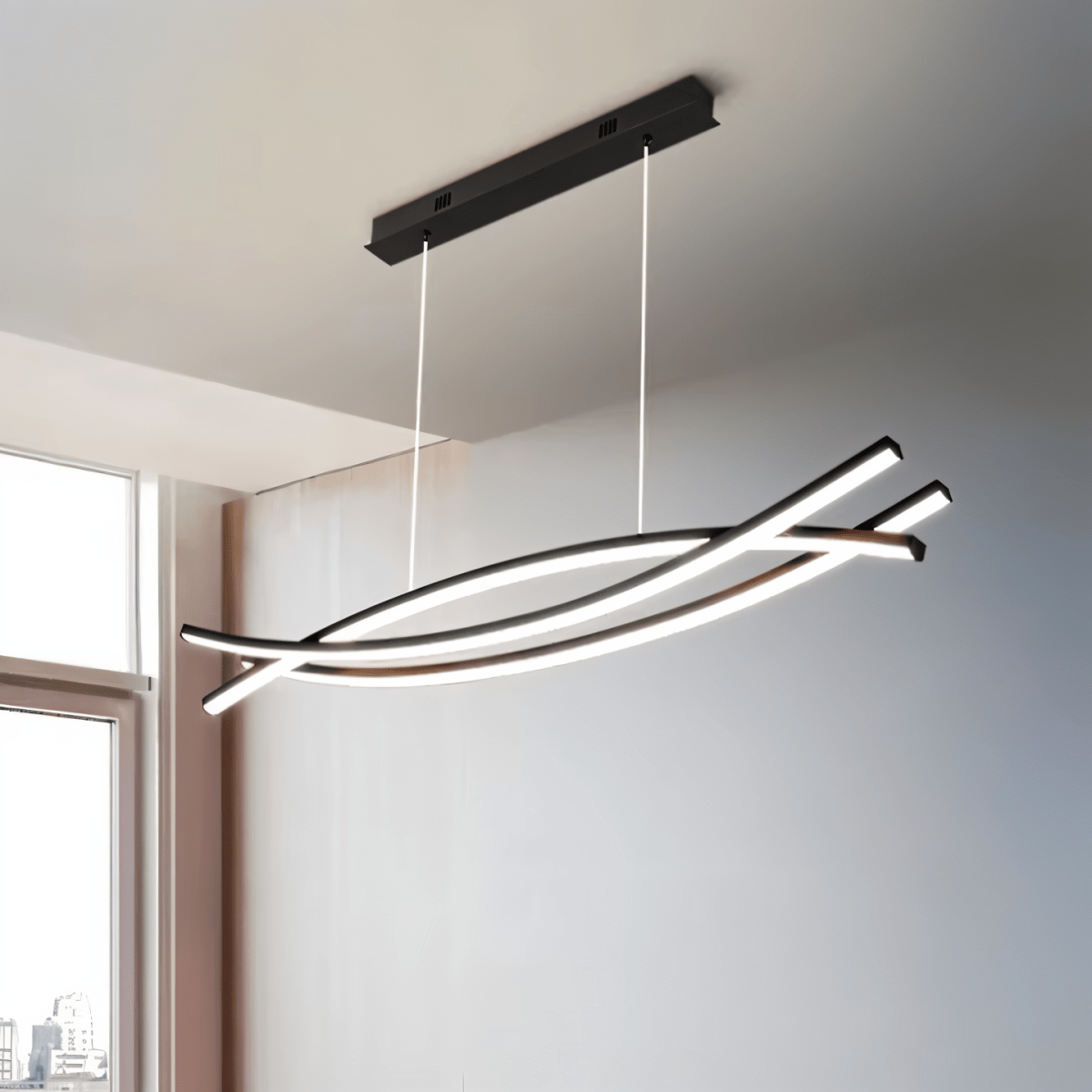 Elegant Eraj chandelier by Residence Supply featuring multiple hanging glass orbs and a sleek metal frame for modern decor.