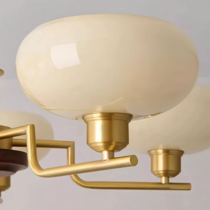 Eronix Chandelier with glass shade featuring intricate detailing, modern design by Residence Supply.
