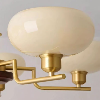 Eronix Chandelier with glass shade featuring intricate detailing, modern design by Residence Supply.
