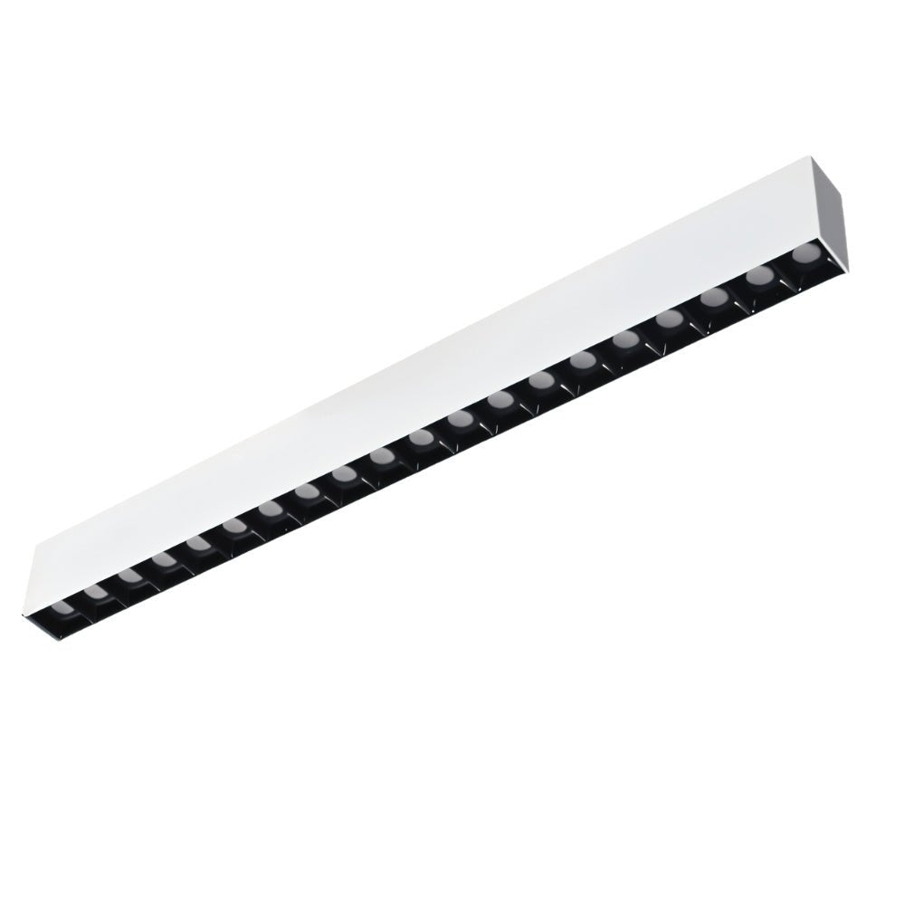 Modern Estoa Downlight by Residence Supply, showcasing sleek LED ceiling lighting fixture with a round white finish.