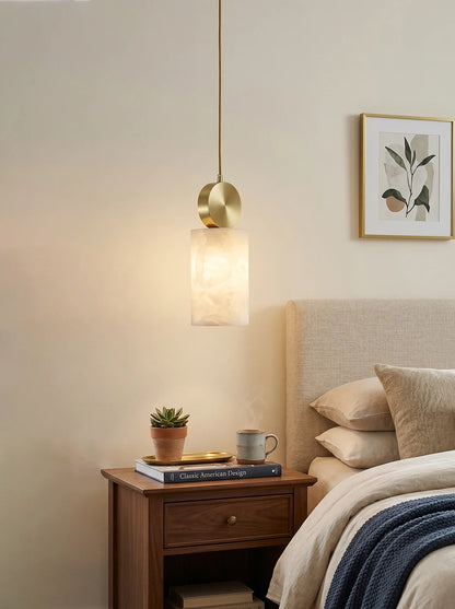 Etruscan Alabaster Pendant Light