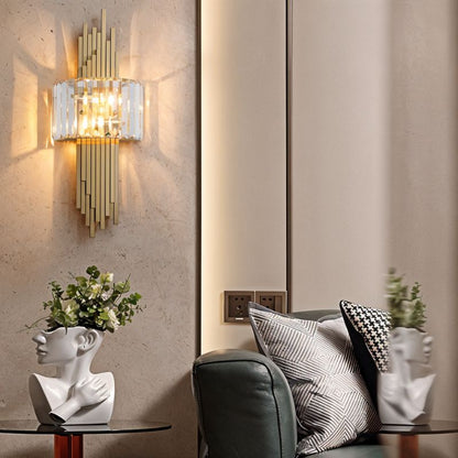 Eudora Wall Lamp by Residence Supply featuring a sleek metal design and adjustable arm for modern interior lighting.
