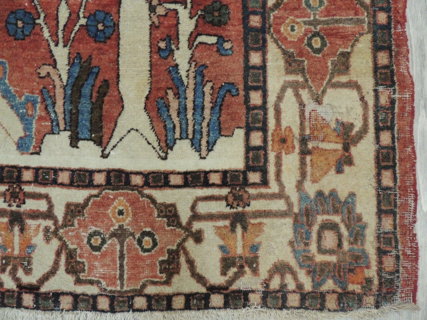 Exquisite Distressed Fine Persian Area Rug 5x7 Ft - Nuvé