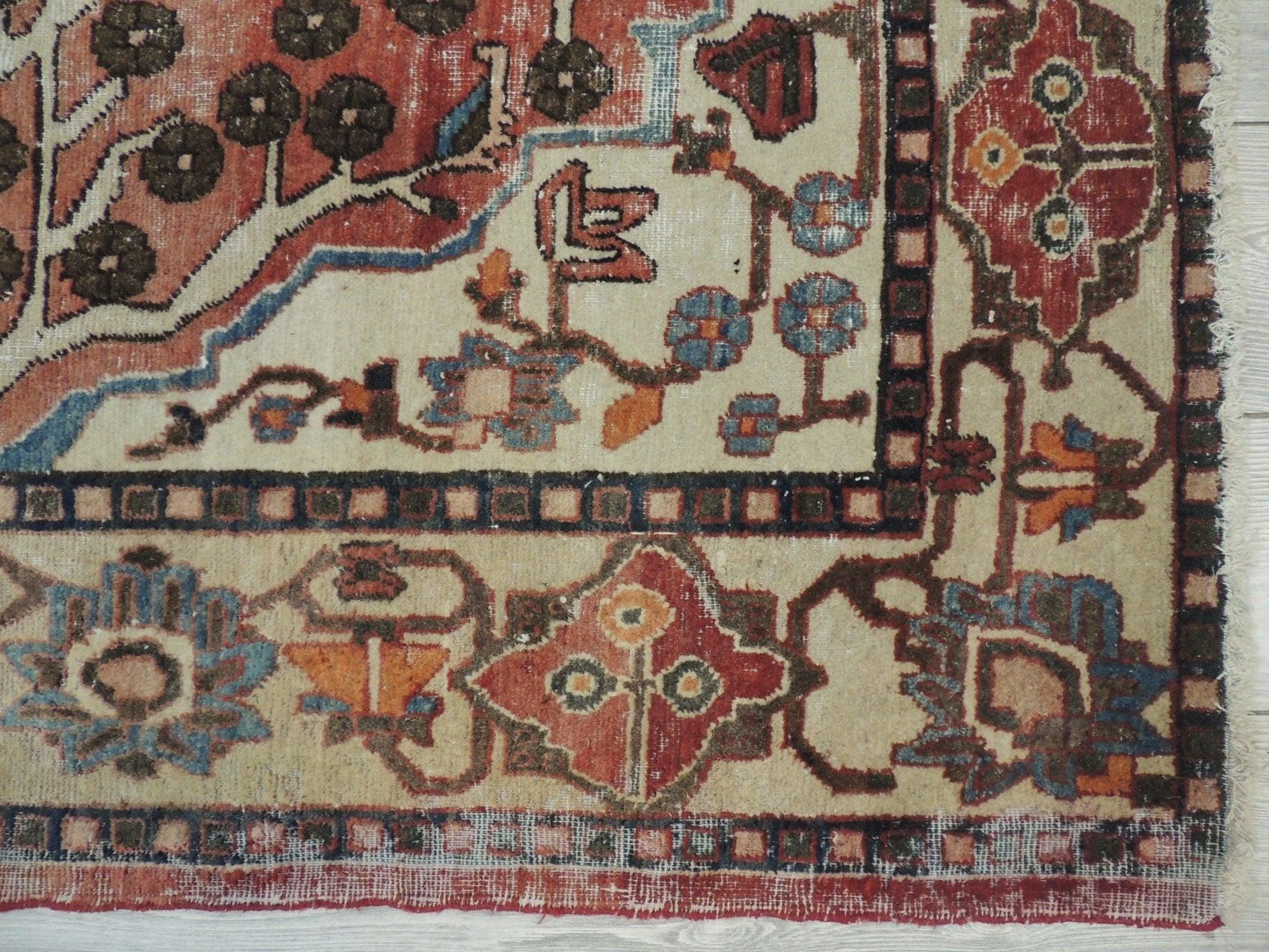 Exquisite Distressed Fine Persian Area Rug 5x7 Ft - Nuvé