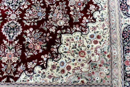 Exquisite Mint Hand-Knotted Peshawar Oriental Wool Rug – 9' x 12' - Nuvé