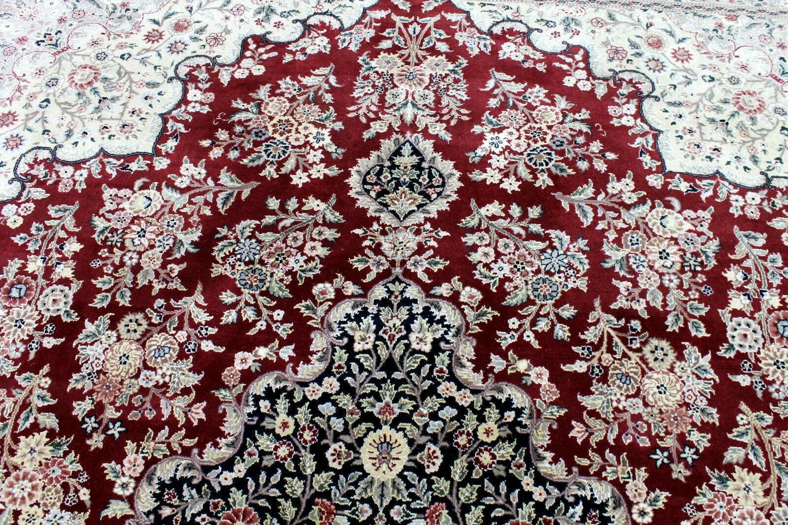 Exquisite Mint Hand-Knotted Peshawar Oriental Wool Rug – 9' x 12' - Nuvé