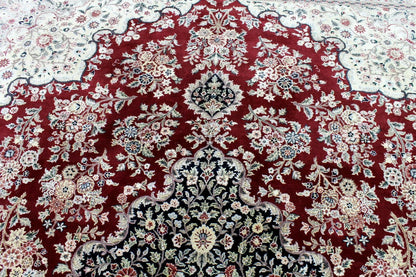Exquisite Mint Hand-Knotted Peshawar Oriental Wool Rug – 9' x 12' - Nuvé