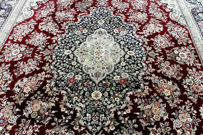 Exquisite Mint Hand-Knotted Peshawar Oriental Wool Rug – 9' x 12' - Nuvé