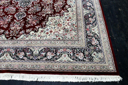 Exquisite Mint Hand-Knotted Peshawar Oriental Wool Rug – 9' x 12' - Nuvé