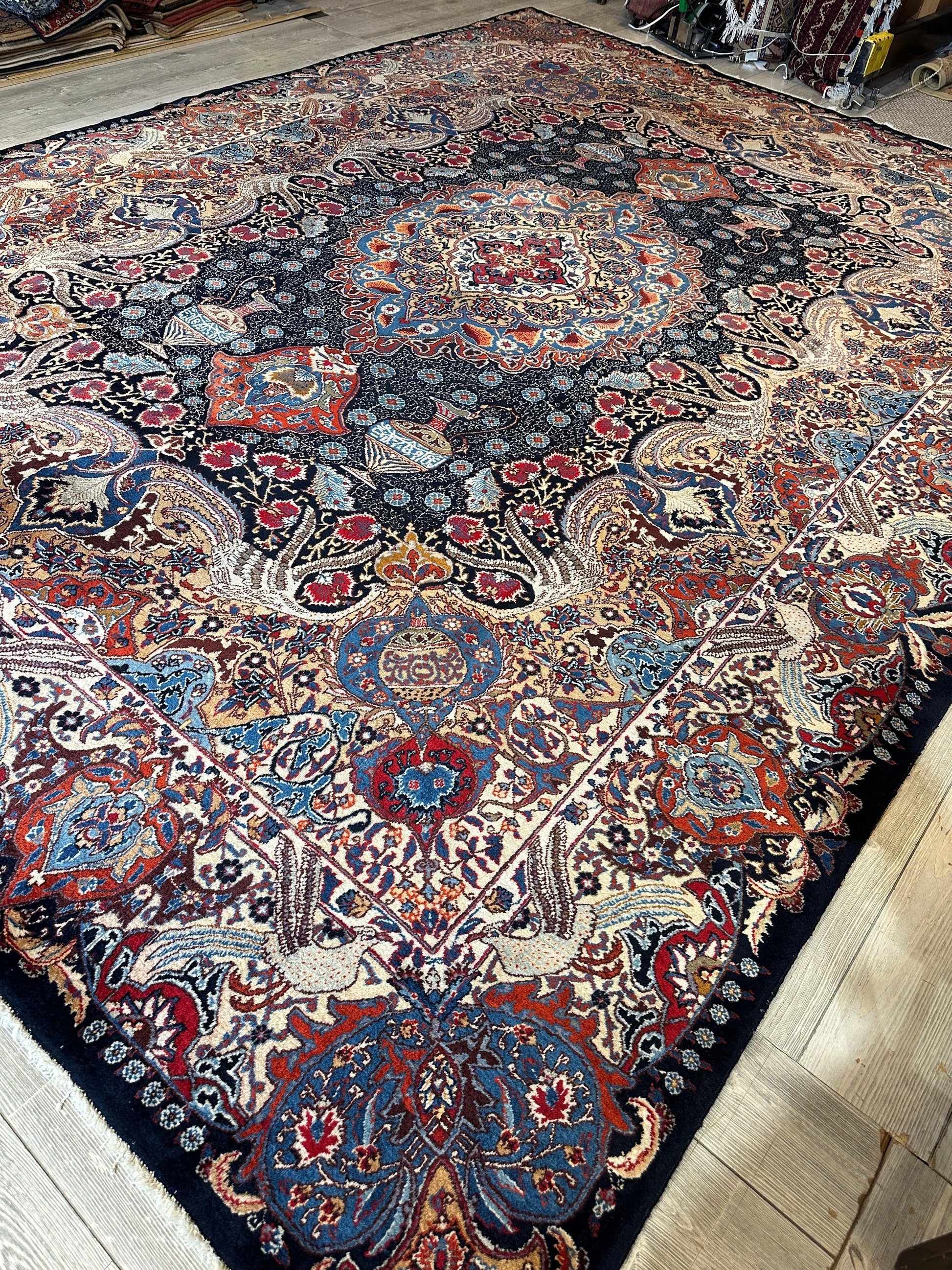 Exquisite Persian Kashmar Rug 9’11” x 13’3” - Nuvé