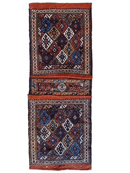 Exquisite Persian Qashqai Nomadic Vintage Khorjin ‘Saddle bag’ - Nuvé