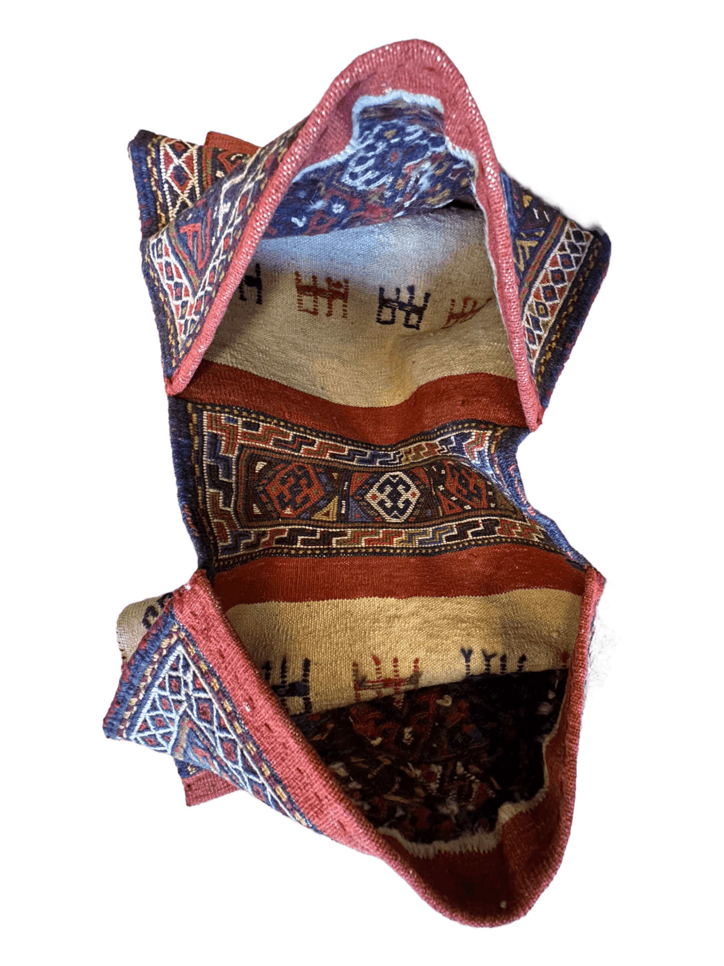 Exquisite Persian Qashqai Nomadic Vintage Khorjin ‘Saddle bag’ - Nuvé