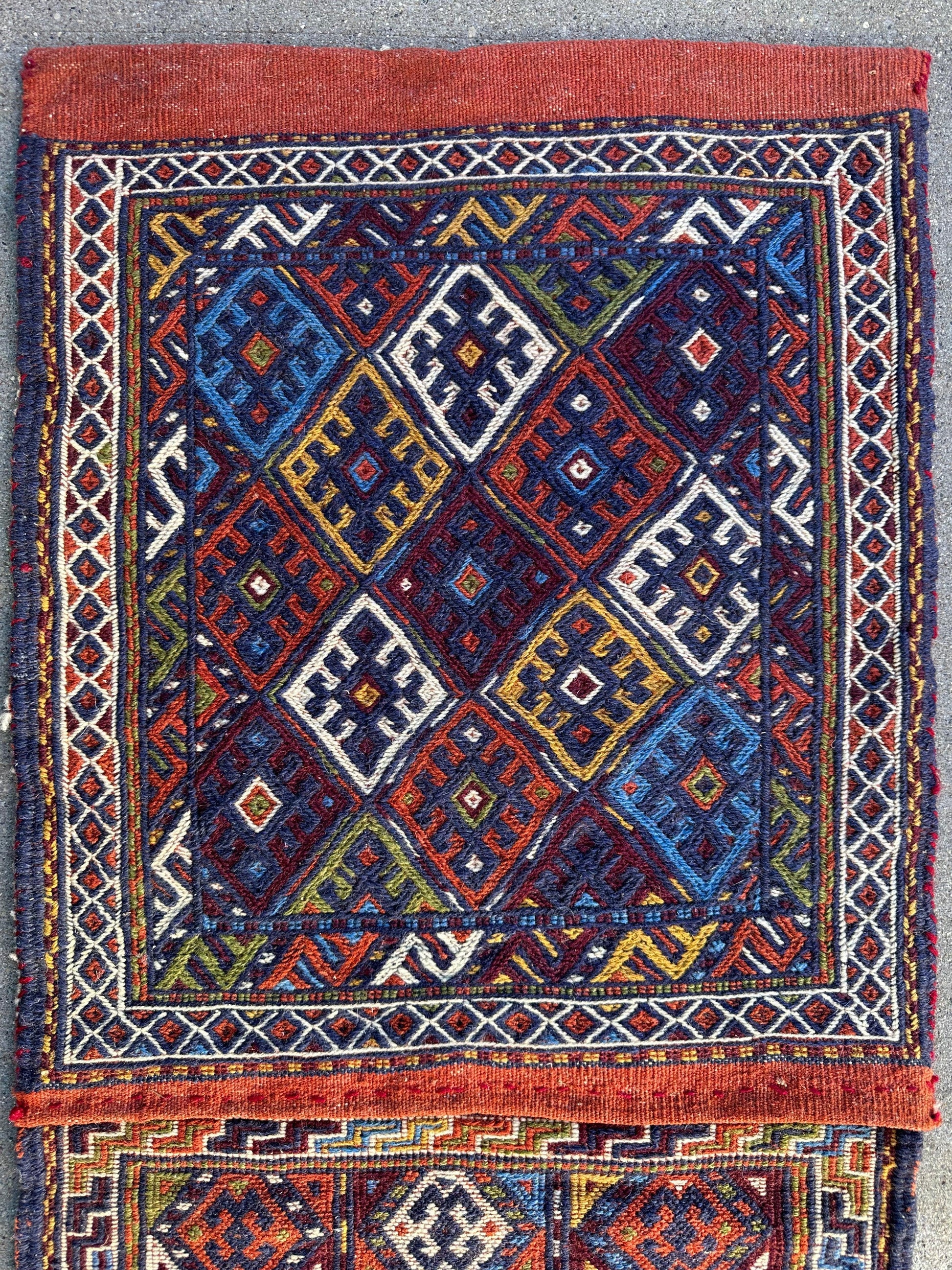 Exquisite Persian Qashqai Nomadic Vintage Khorjin ‘Saddle bag’ - Nuvé