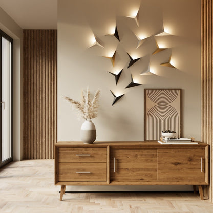 Ezio Wall Lamp by Residence Supply featuring a sleek metal design with adjustable arm and modern aesthetic.