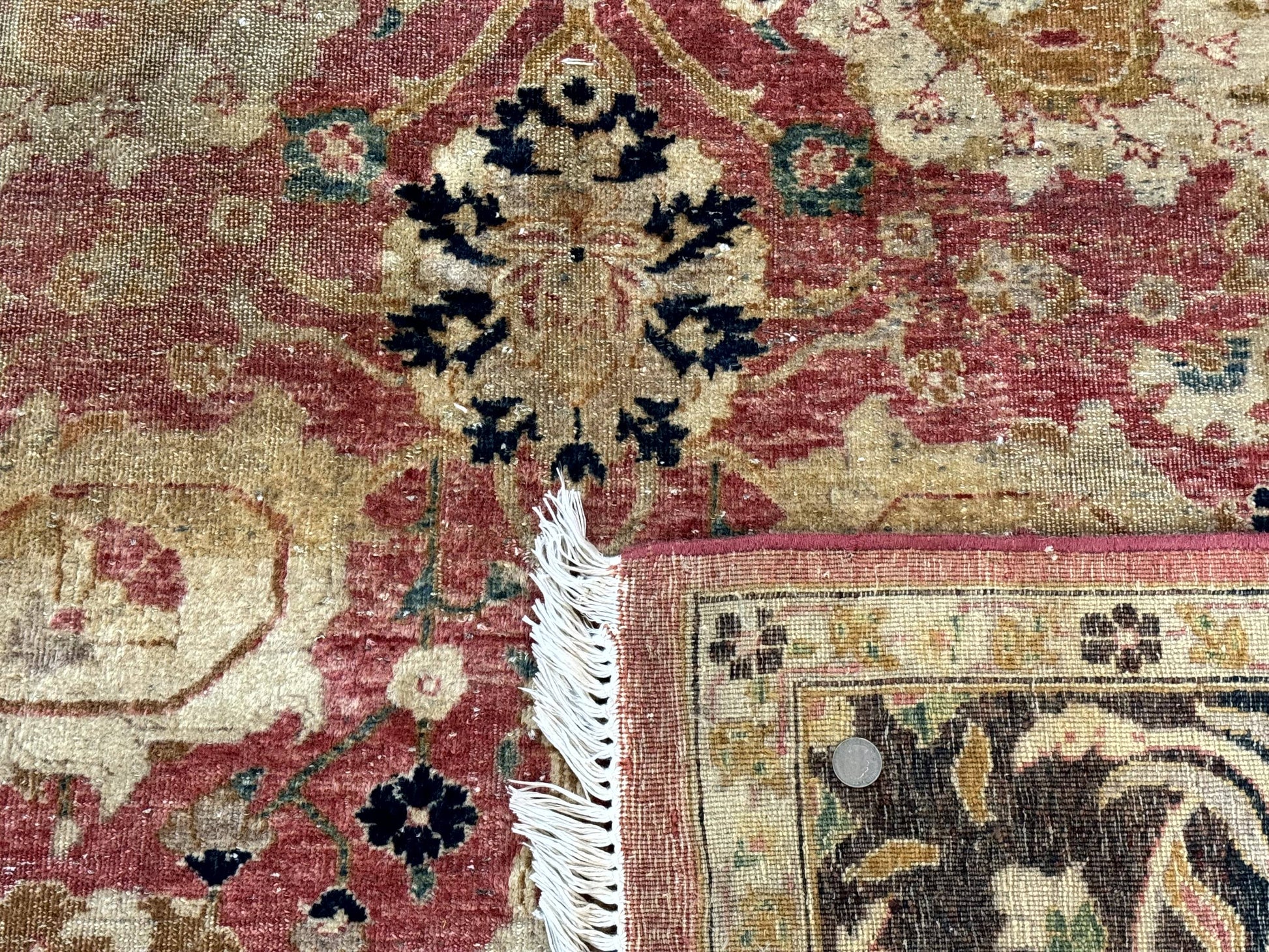 Indian Agra Rug 6x9, Allover Pattern, Traditional Wool Oriental Carpet - Nuvé