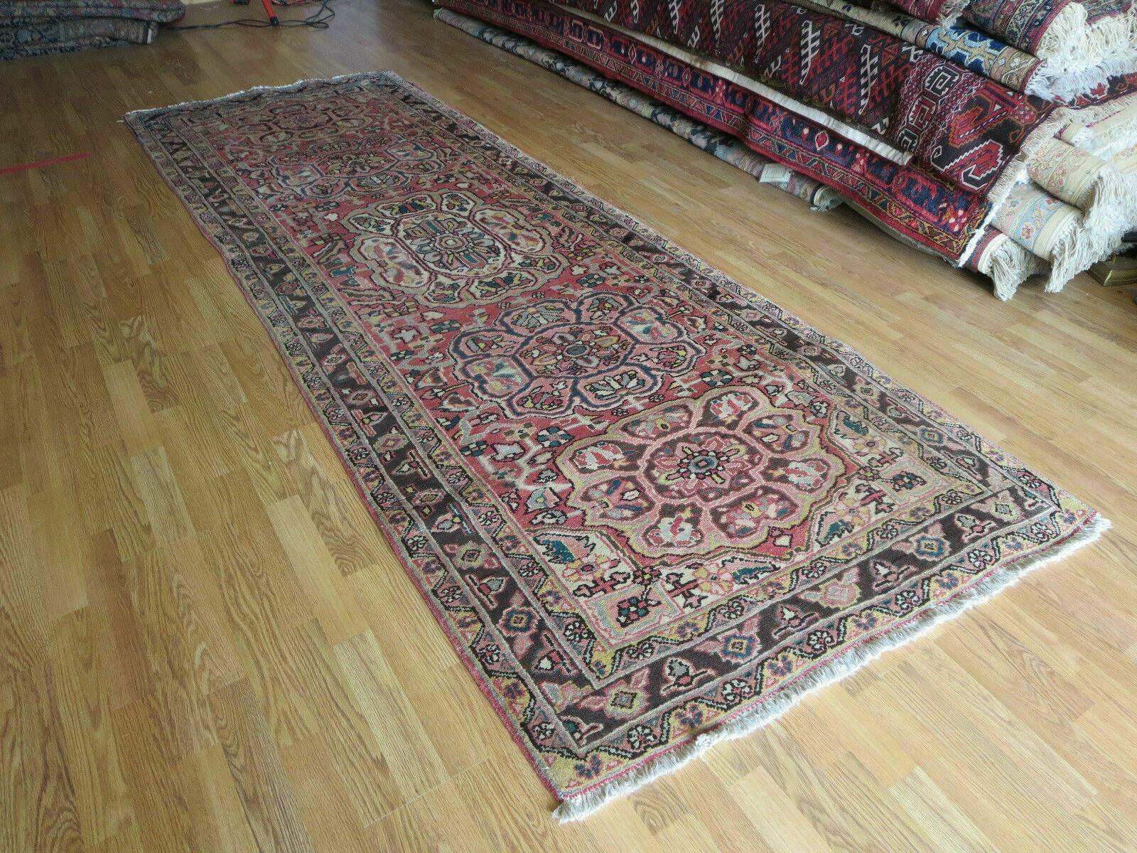 3' 9" X 10' 6" Semi Antique Handmade Turkish Wool Runner Rug - Nuvé