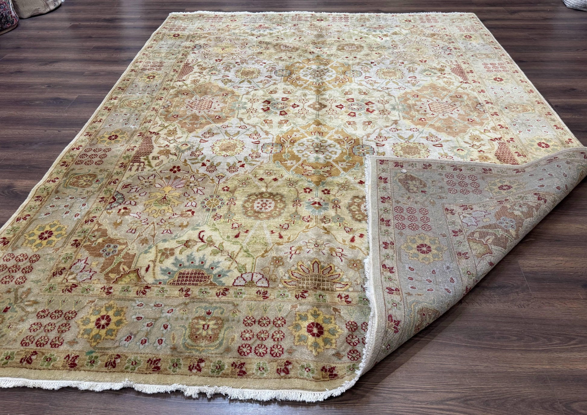 Indo Persian Rug 8x10, Indian Rug, Soft Wool Rug, Oushak Style Rug, Handmade Rug - Nuvé
