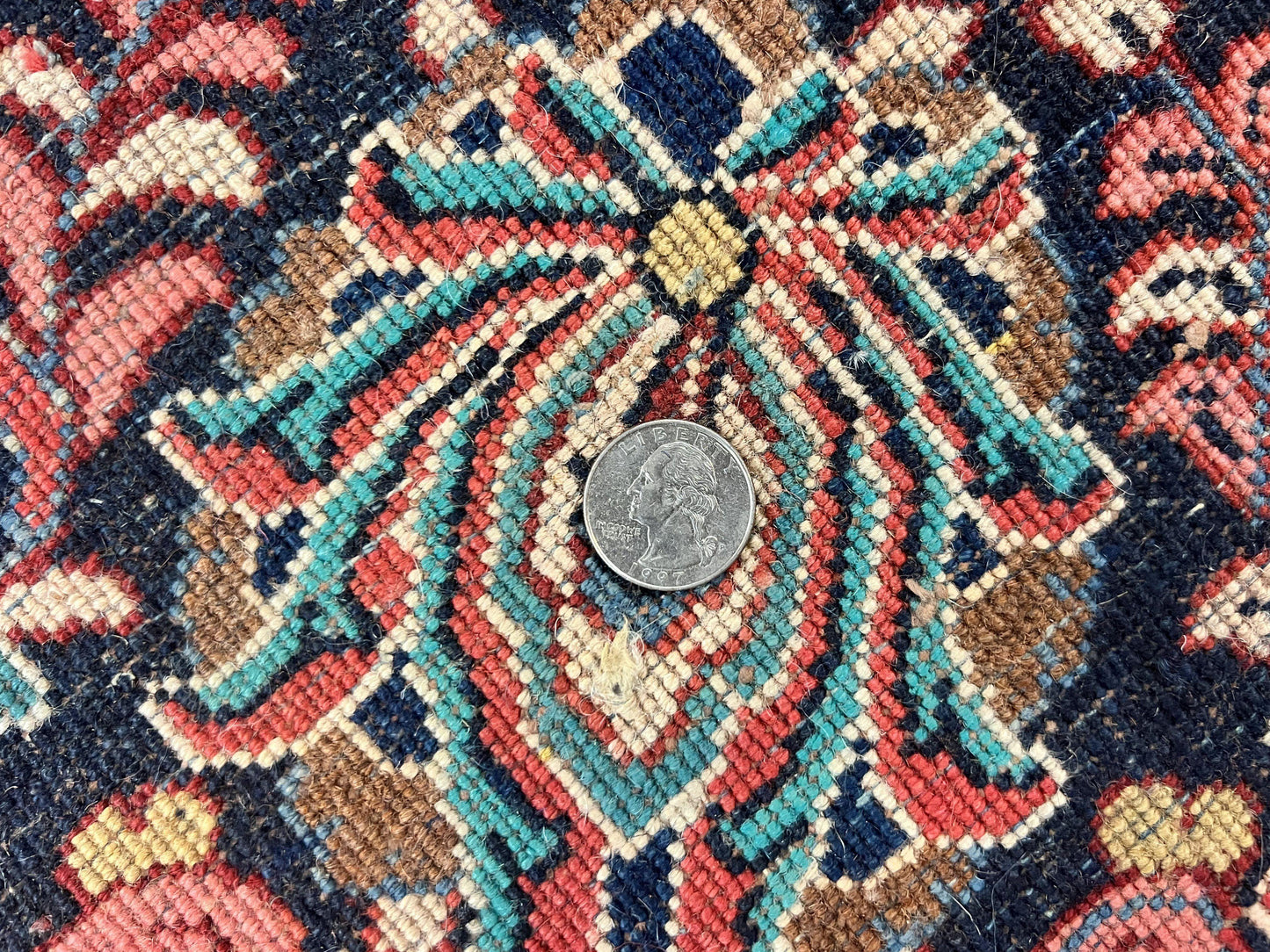 Square Persian Sarouk Rug 11x11 ft, Rare Size, Hand Knotted Wool Floral Allover Red Persian Carpet, Handmade Antique Rug - Nuvé