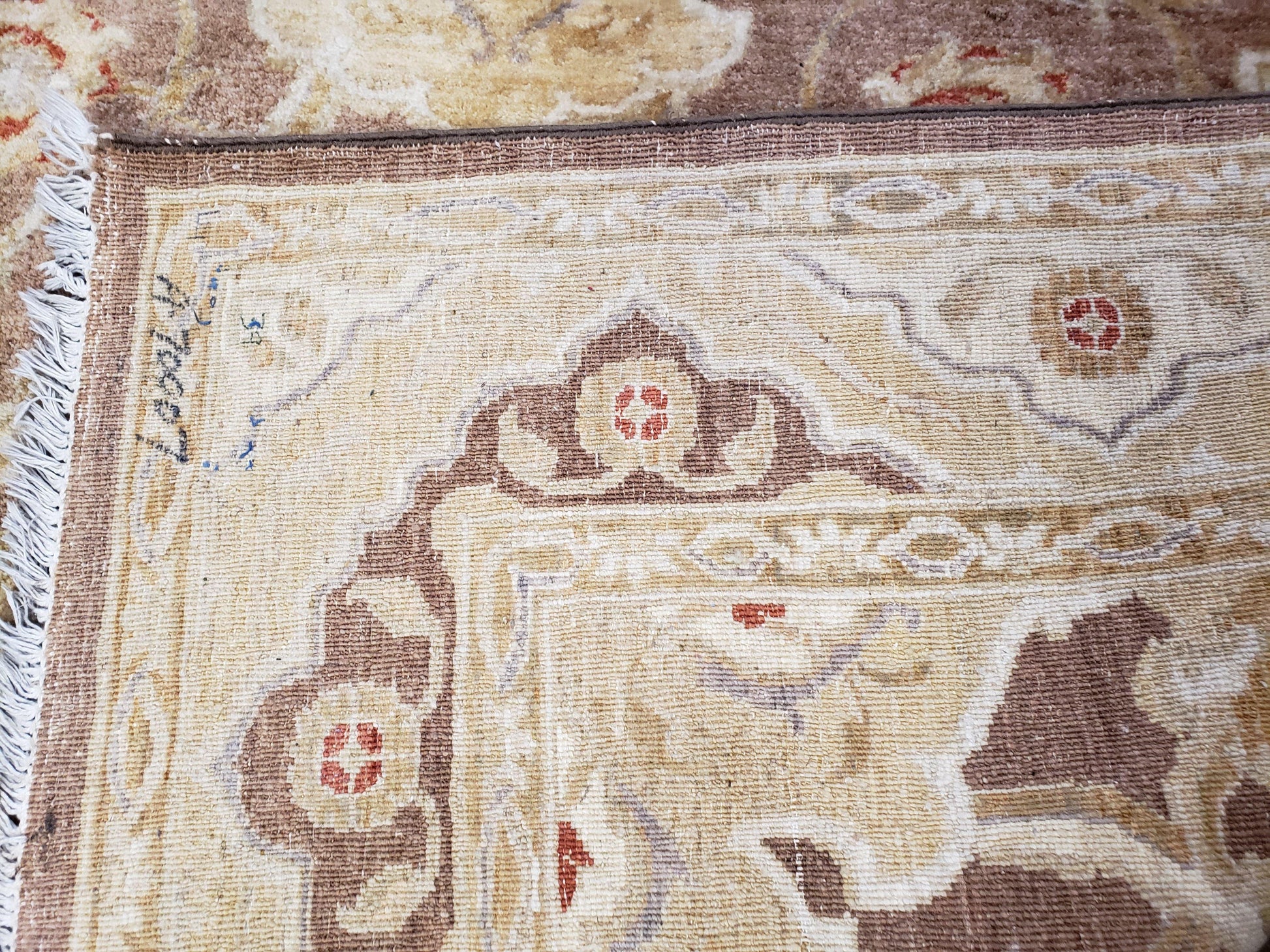 6x9 Pakistani Peshawar Rug, Handmade Wool Carpet, Soft Neutral Colors Rug, Vintage Rug for Modern Home - Nuvé