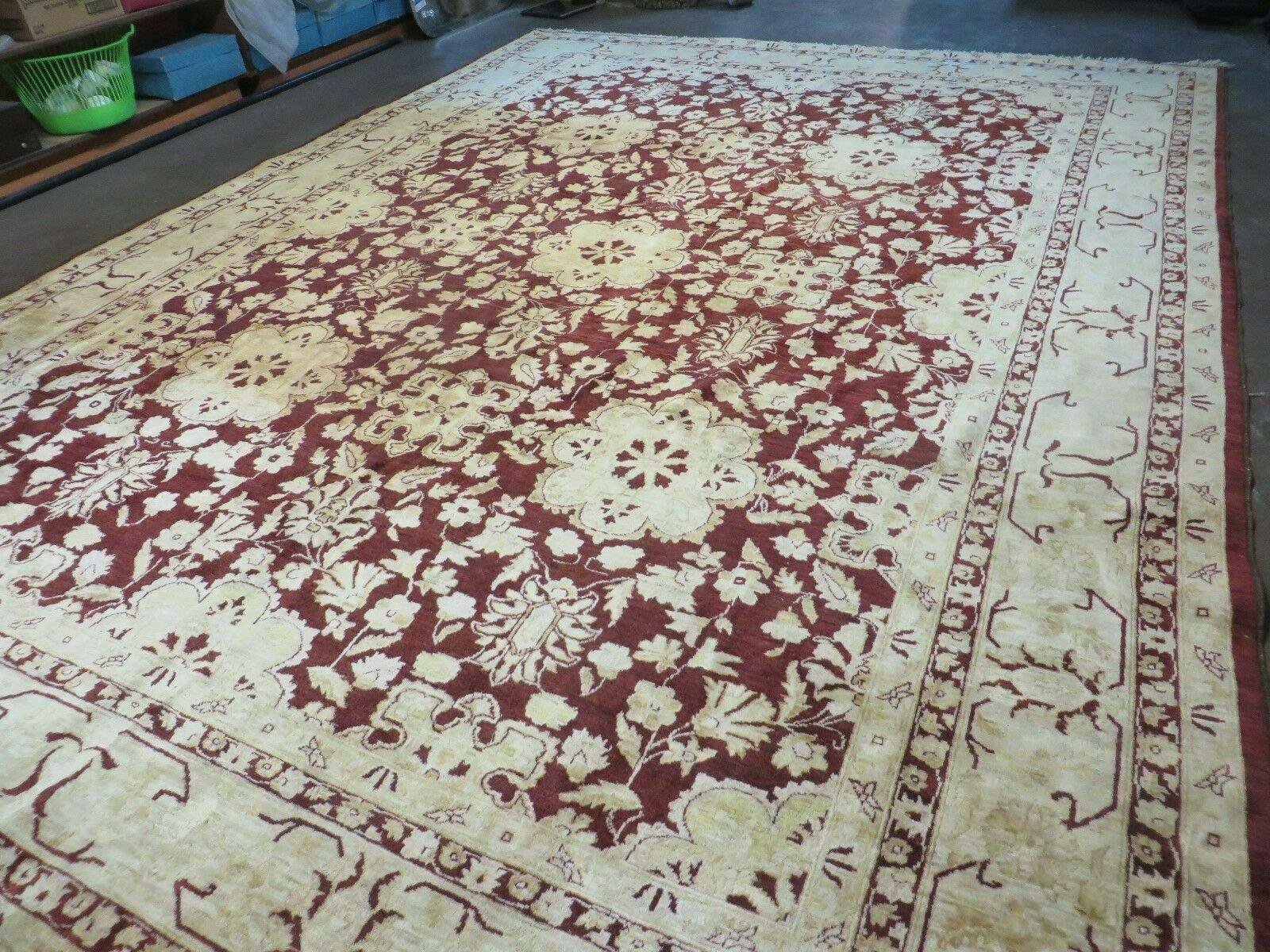 10' X 15' Hand Made Pakistan Wool on Cotton Rug Peshawar # 200A - Nuvé