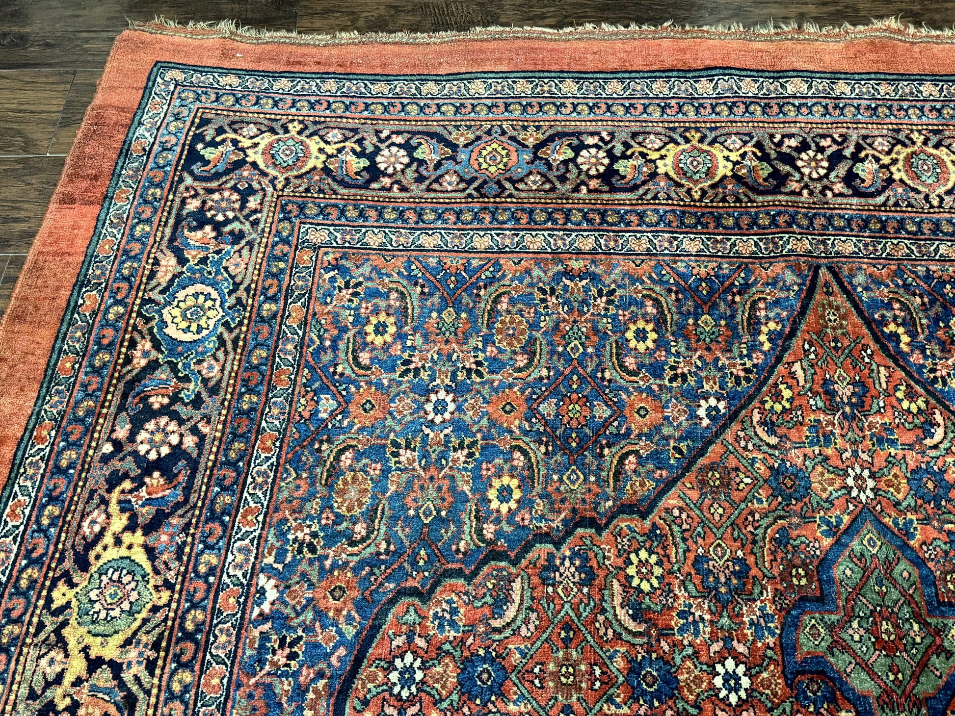 Antique Persian Bijar Rug 7x15 - Nuvé
