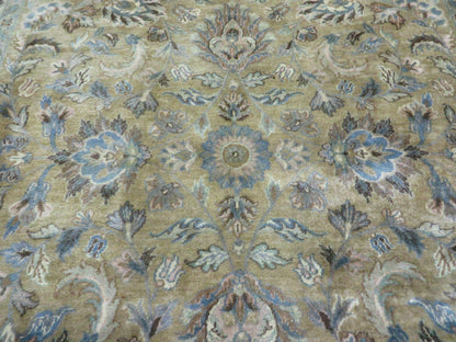 5' 6" X 9' Vintage Handmade Jaipur Indian Floral Oriental Wool Rug Veg Dyes - Nuvé