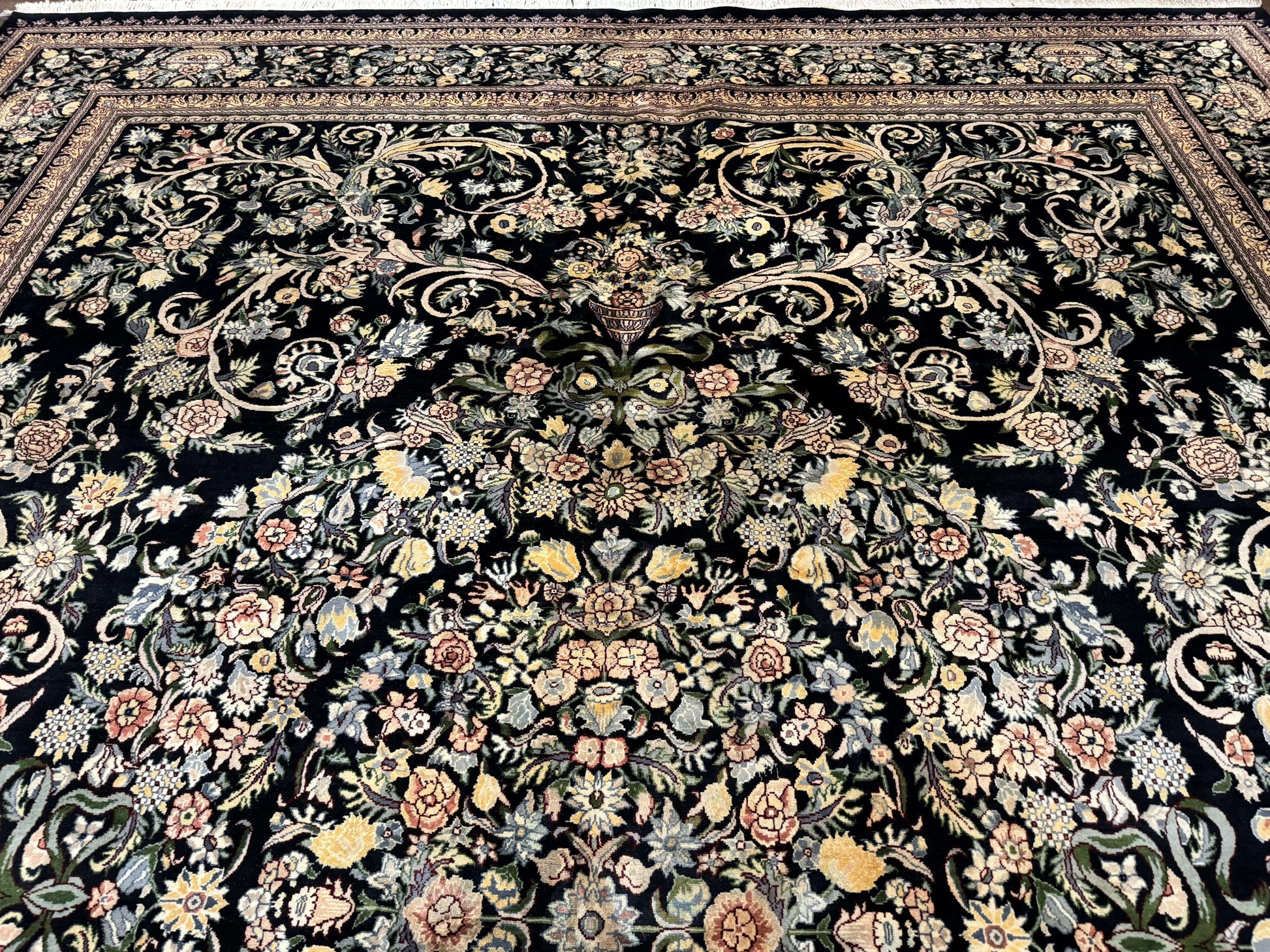 Pak Persian Rug 10x14, Elegant Floral Carpet, Fine 225 KPSI - Nuvé