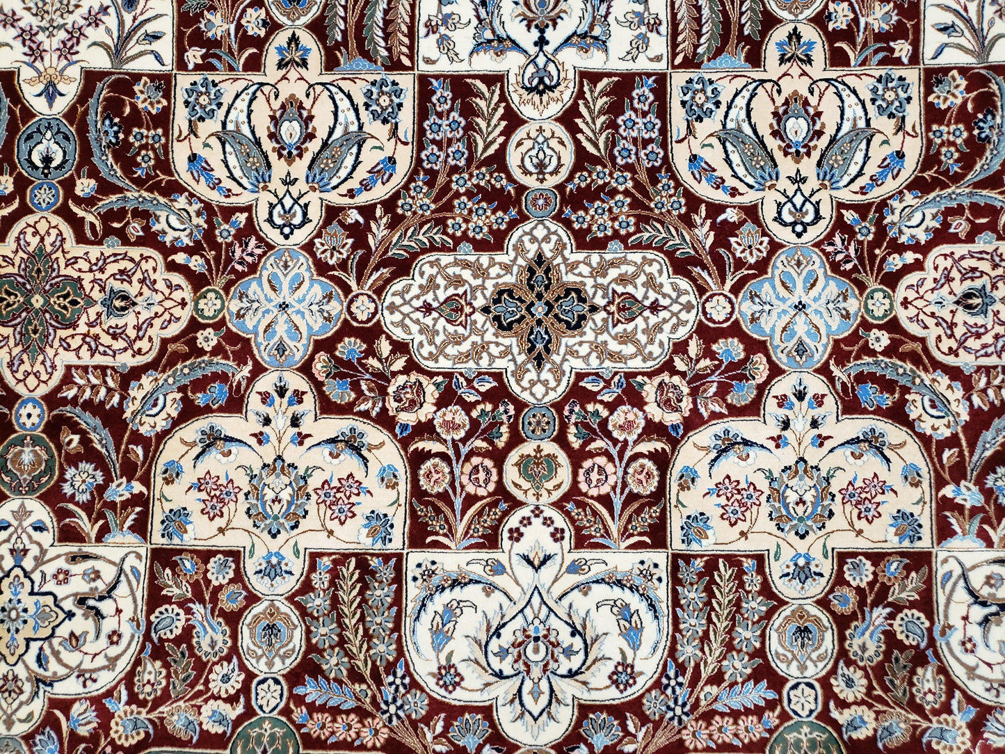 Persian Nain Rug 11x15 – Wool on Silk, Hand-Knotted, Signed Masterpiece - Nuvé