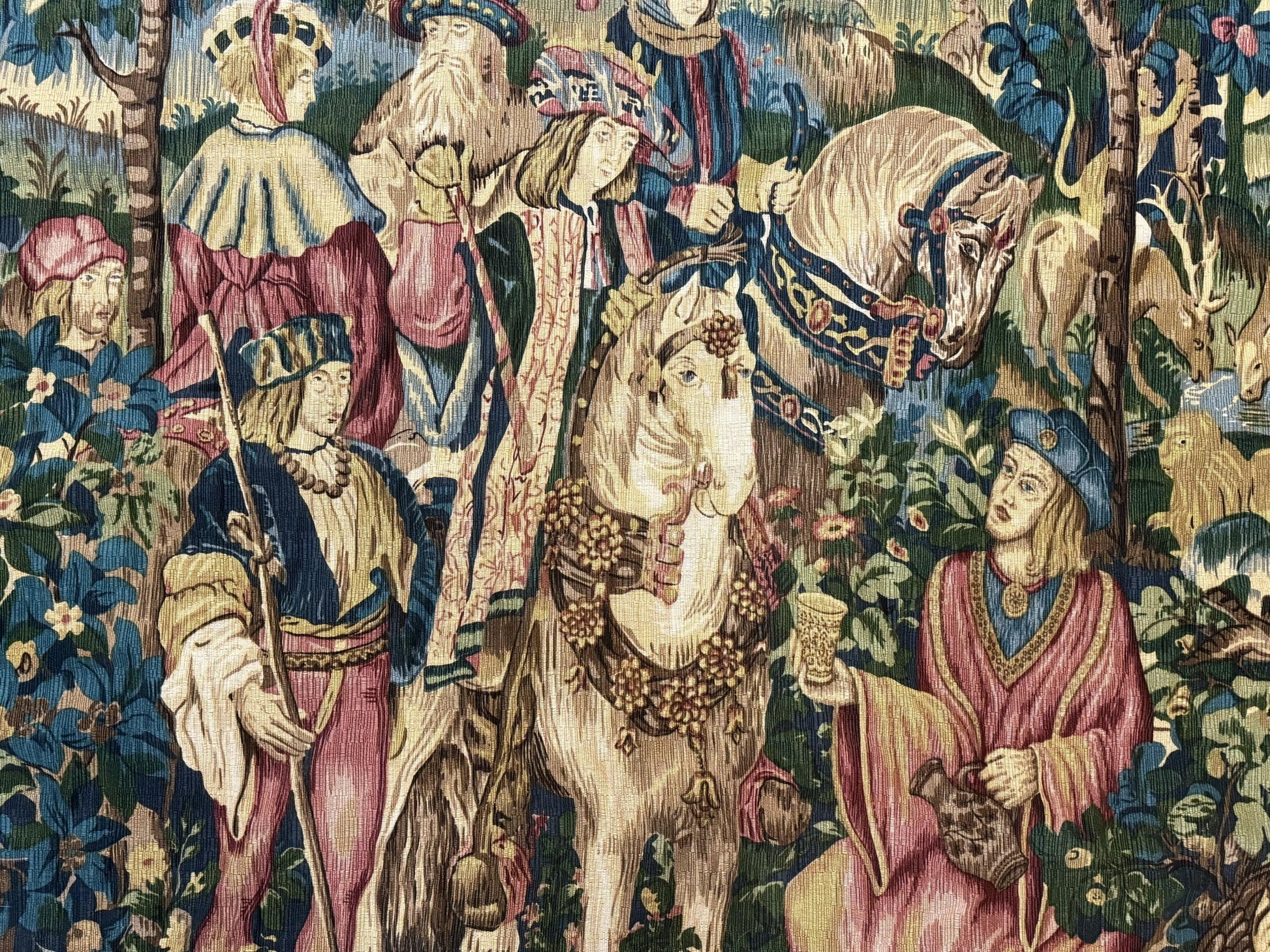 Vintage European Tapestry 5.5 x 8, The Royal Hunt - Nuvé