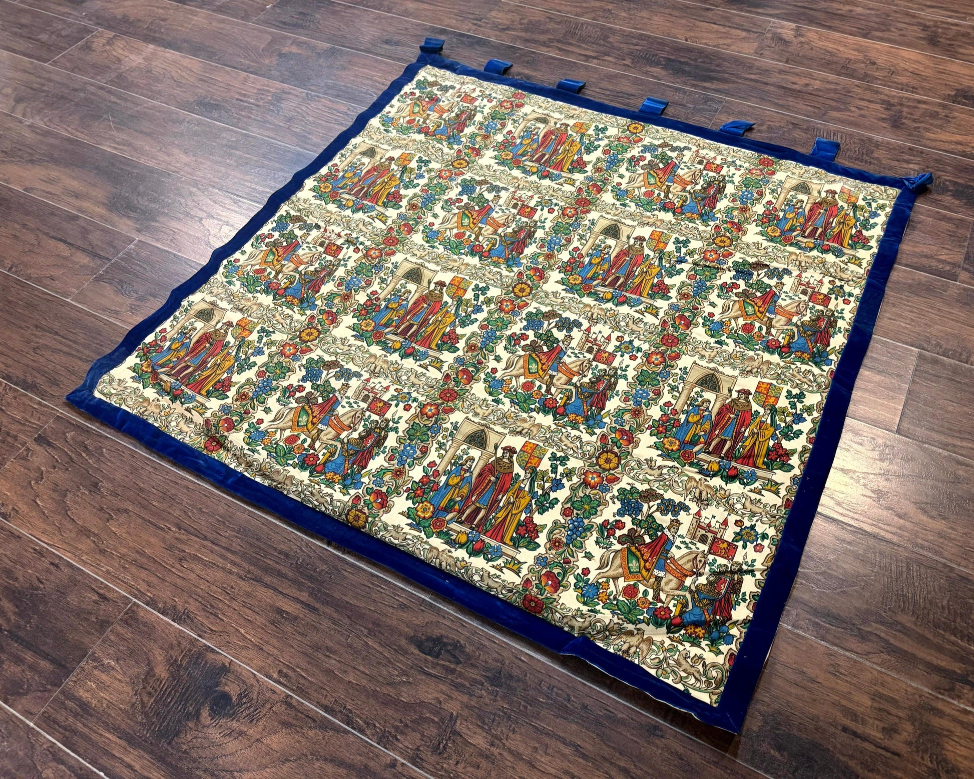 Vintage European Tapestry 4x4, Medievel Design - Nuvé