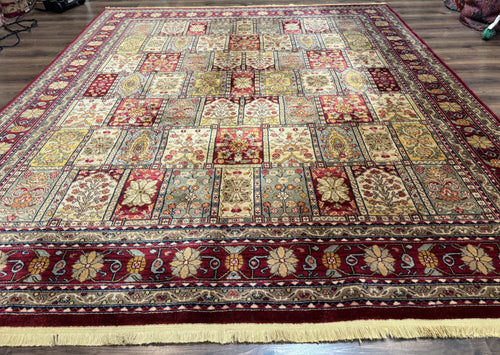 Karastan Bakhtiyari Rug 8.8 x 10, Antique Legends Karastan Wool Carpet #2200-202, Multicolor Panel - Nuvé