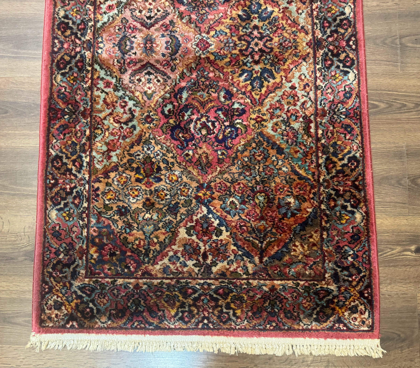 3x5 Karastan Multicolor Panel Kirman Rug #717, Wool Original 700 Series - Nuvé