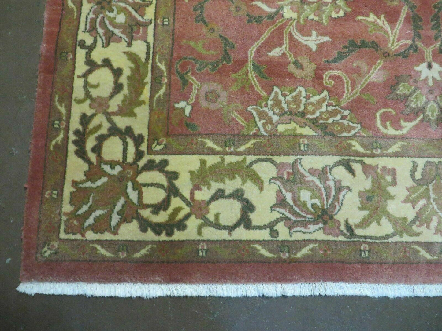 6' X 9' Vintage Handmade Indian Floral Oriental Wool Rug Veg Dyes Nice - Nuvé