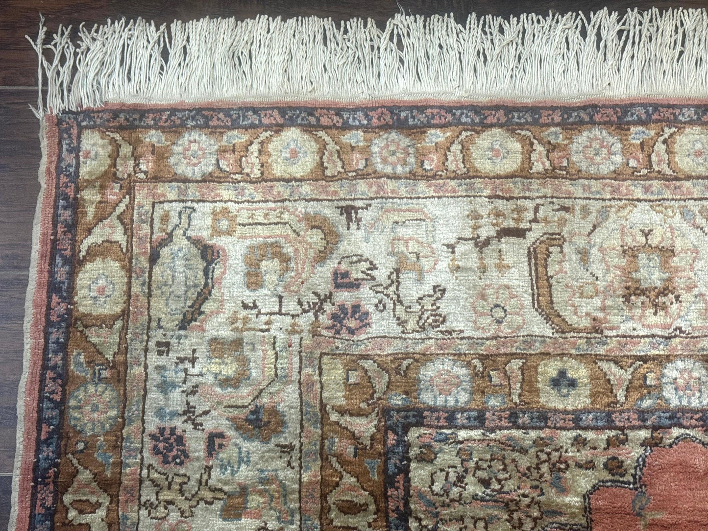 Silk Indian Kayseri Rug 4x6, Haji Jalili Design, Vintage Rug - Nuvé
