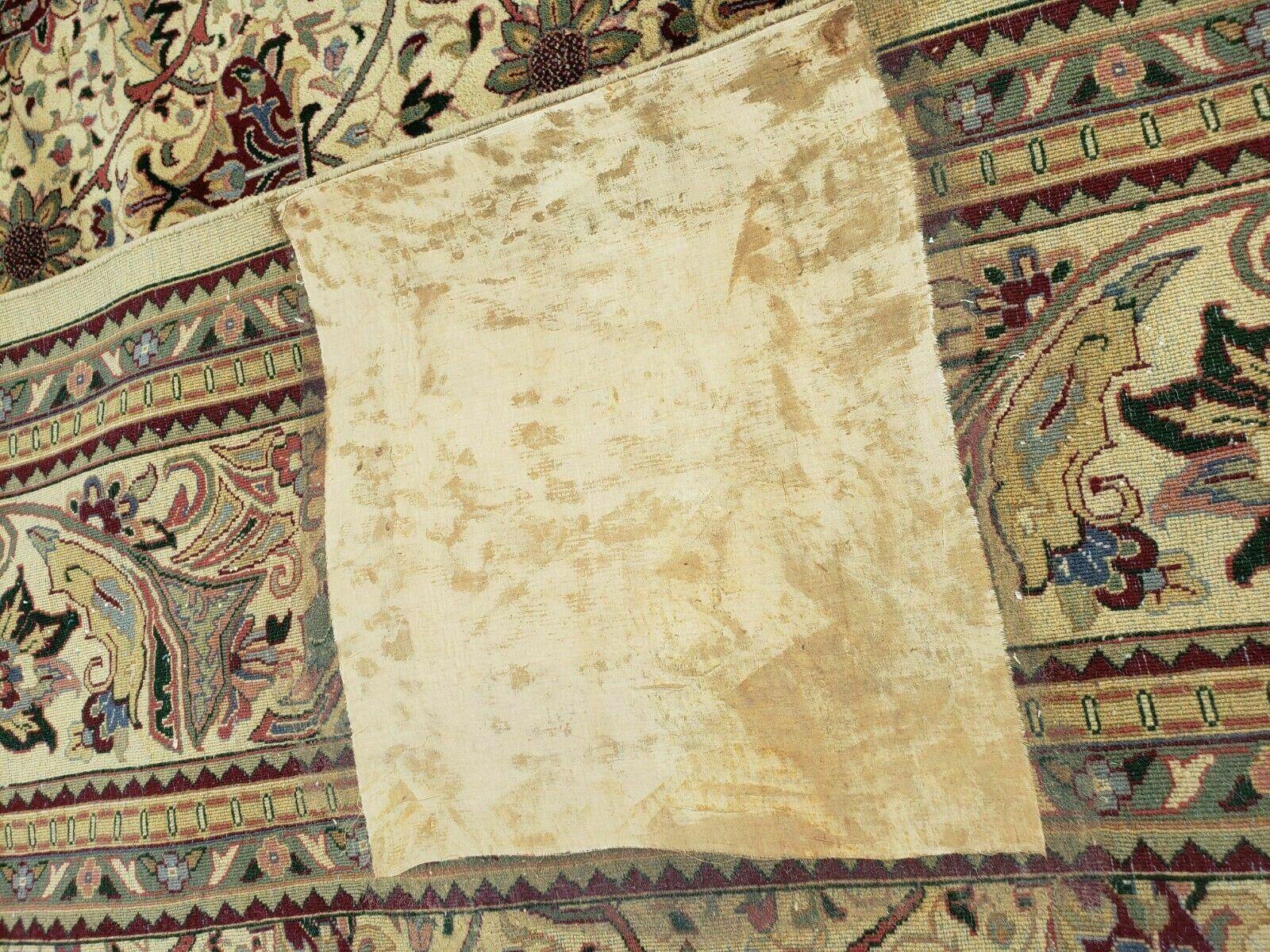 12' X 18' One-of-a-Kind Indian Agra Hand-Knotted Wool Rug Handmade Organic Dyes - Nuvé