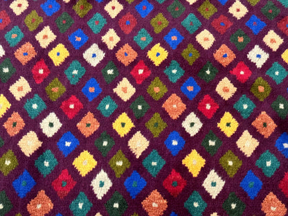 Balouch Rug 3x5, Afghan Rug, Purple-Maroon, Multicolor, Tribal Rug - Nuvé