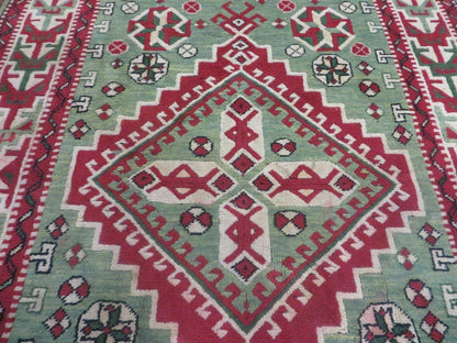 4' X 6' Vintage Handmade Turkish Kazak Design Wool Rug Carpet Nice - Nuvé