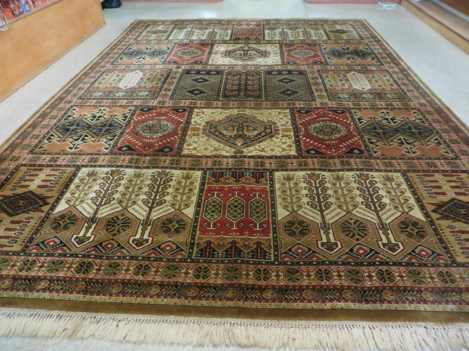 Couristan Rug 10x14, Large Belgium Power Loomed Wool Carpet 10 x 14 ft, Brown Tan Cream Oriental Rug, Living Room Rug, Large Area Rug - Nuvé