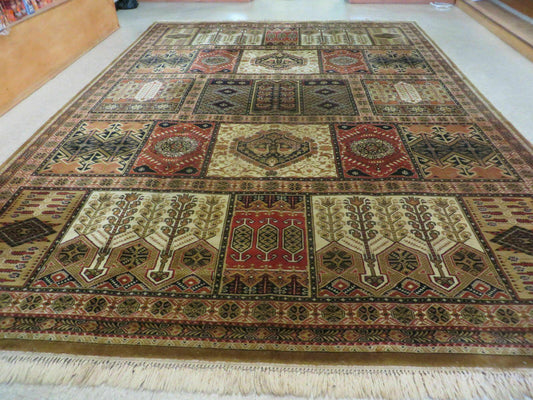 Couristan Rug 10x14, Large Belgium Power Loomed Wool Carpet 10 x 14 ft, Brown Tan Cream Oriental Rug, Living Room Rug, Large Area Rug - Nuvé