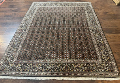Persian Tabriz Rug 5x7, Black, Allover Pattern - Nuvé