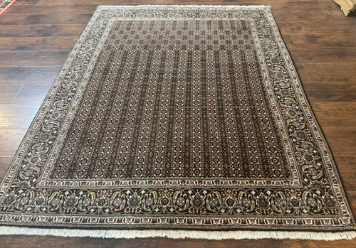 Persian Tabriz Rug 5x7, Black, Allover Pattern - Nuvé