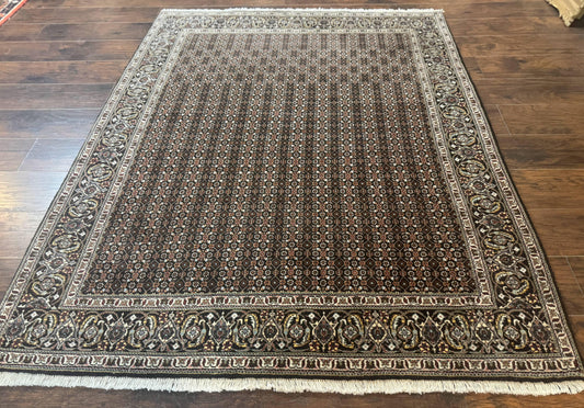 Persian Tabriz Rug 5x7, Black, Allover Pattern - Nuvé