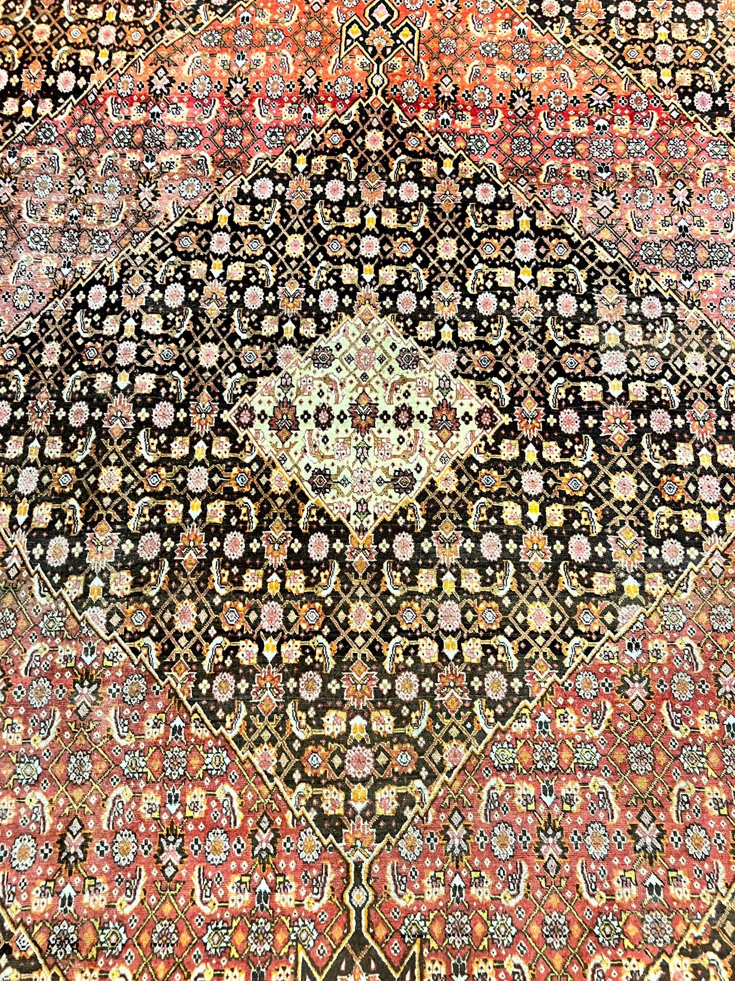 Rare Antique Persian Tabriz Rug 9x12, Red, Handmade, Wool - Nuvé